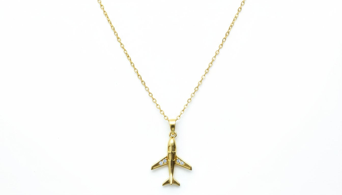 Aeroplane Charm Necklace