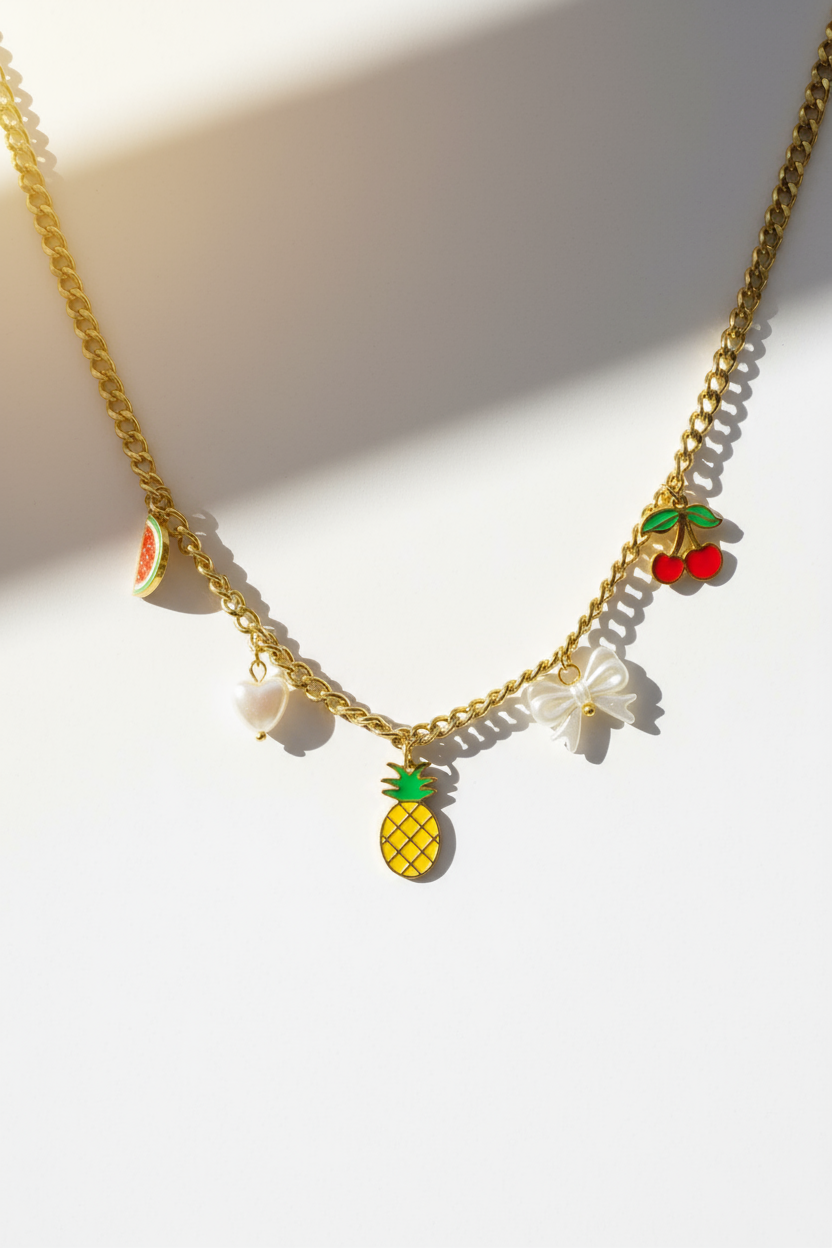 The Tropical Charm Stack Necklace